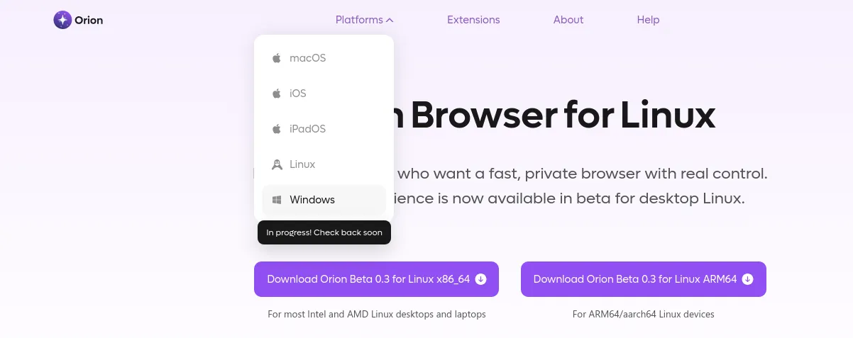 Orion Beta
